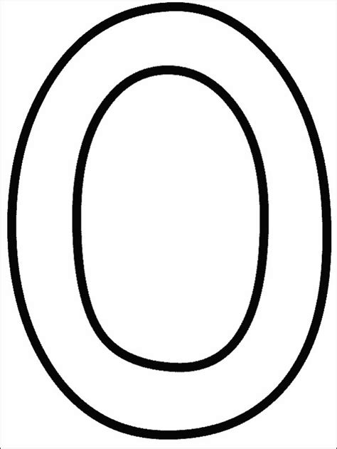 Number 0 Coloring Pages - Coloring Home