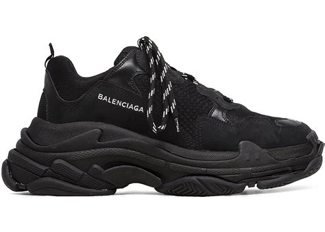 Balenciaga triple s sneaker white pink blue. Balenciaga Triple S Triple Black