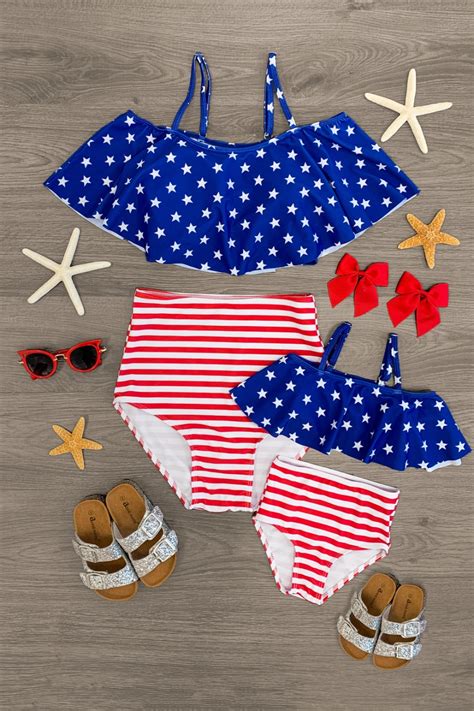 mom and me stars and stripes bikini stars and stripes bikini mom bikini sparkle in pink