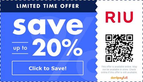 15 Off Riu Promo Codes And Discount Codes November 2022