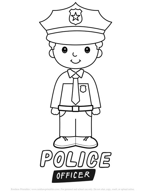 Police Officer Coloring Pages Coloring Pages