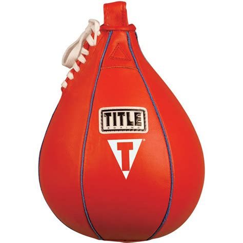 Title Boxing Leather Speed Bag Small 6 X 9