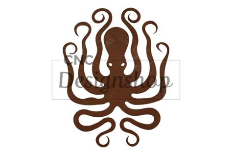 Octopus Outstretched Dxf File For Cnc