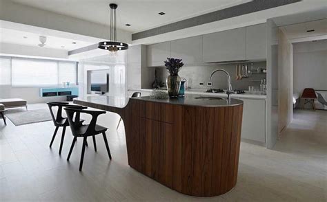 Stylish design features include a solid hardwood, distressed oak finished top with profiled edges; Kitchen Island Idea - A Multi-Height Island With ...