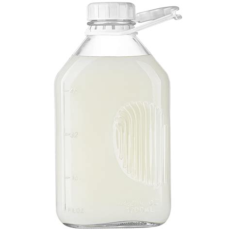 Buy 1 Pack 12 Gal Glass Milk Bottle With Reusable Airtight Screw Lid