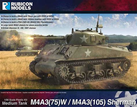 Michigan Toy Soldier Company Rubicon Models Wwii Wwii Us M4a375w