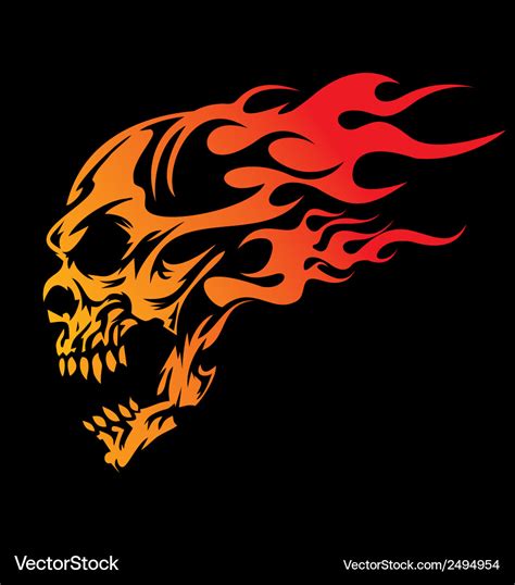 Flaming Skull Logo