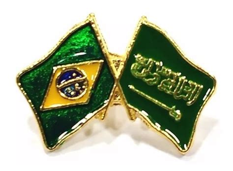 Estádio king saud | 12/10/2018. Bótom Pim Broche Bandeira Brasil X Arábia Saudita Folheado ...