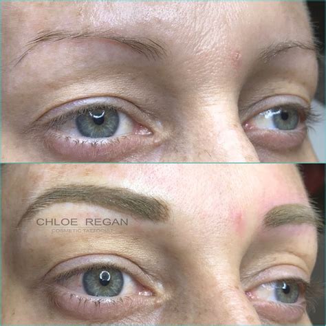 Cosmetic Tattoo Powder Brows Before And After Photos By Chloe Regan