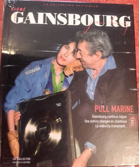 Isabelle Adjani Signé Gainsbourg La Collection Officielle N Pull Marine