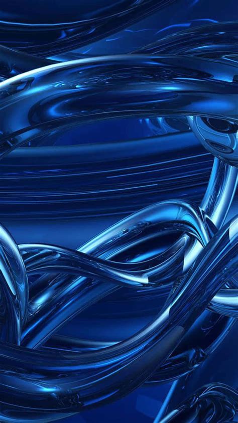 Download Cool Blue Abstract Iphone Wallpaper