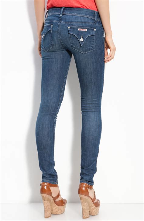 Hudson Jeans Collin Flap Pocket Skinny Jeans Azure Wash Nordstrom