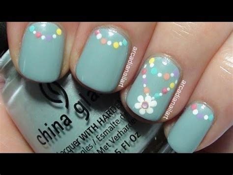 Follow this easy video sometimes the simplest things are the best! Easy Daisy Flower Chain Nail Art Tutorial | ArcadiaNailArt ...
