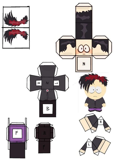South Park Funny South Park Game Character Template Paper Doll