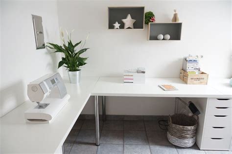 Alex drawer unit in white; Lots of table space | Ikea home office, Diy corner desk ...