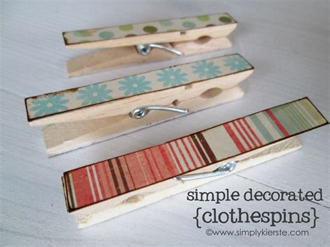 Simple Decorated Clothespins With Images Clothes Pins Clothes Pin