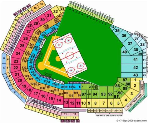 Fenway Park Seating Map