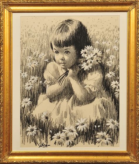 Maybe you would like to learn more about one of these? 'Girl with Flowers' by Arthur Sarnoff (American- 1912-2000 ...
