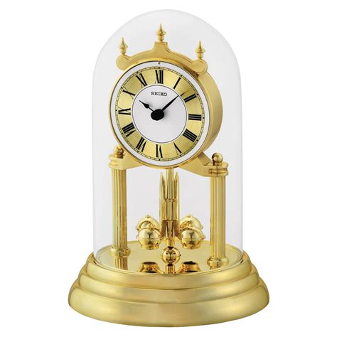 Shop at the official home of london clock co. Seiko Anniversary Mantel Clock With Glass Dome And ...