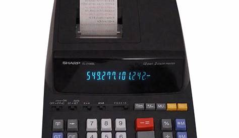 Sharp Calculators, SHREL2196BL, EL-2196BL 12-Digit Printing Calculator