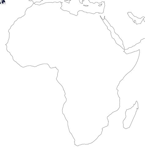 Blank Map Of Africa Printable