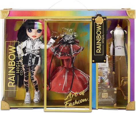 Buy Rainbow High 2021 Jett Dawson Collector Fashion Doll With Black And