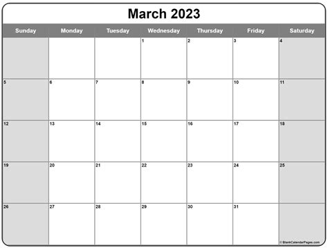 Blank March 2023 Calendar Printable Get Calendar 2023 Update
