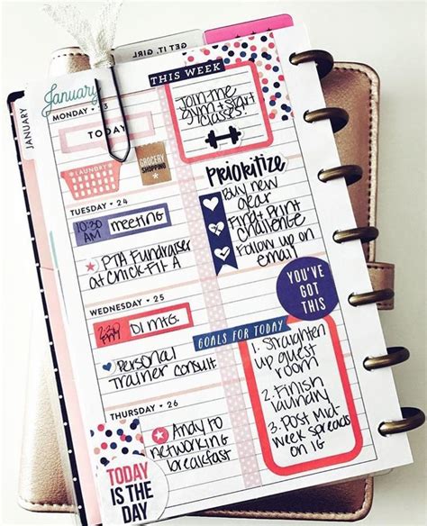 Mini Happy Planner Page Idea Planner Pages Mini Planner Happy Planner