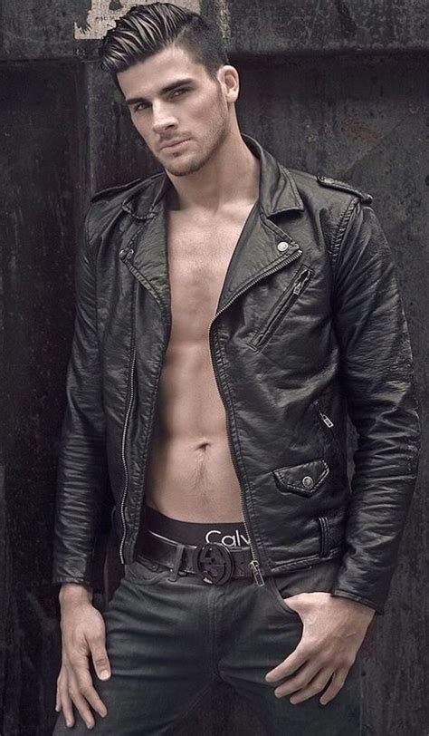 Leather Jacket Men Style Leather Jeans Leather Outfit Leather
