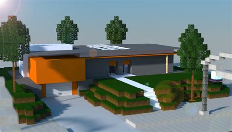 With monster house plans, you can focus on the designing phase of your dream home construction. Modern house on a small hill I made in minecraft. Download link: http://www.minecraft-schematics ...