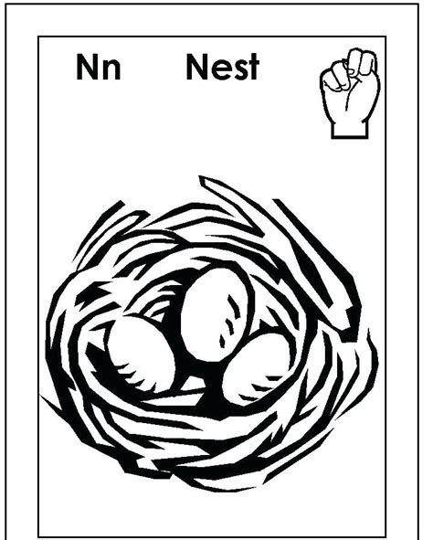 Sign Language Coloring Pages At Free Printable