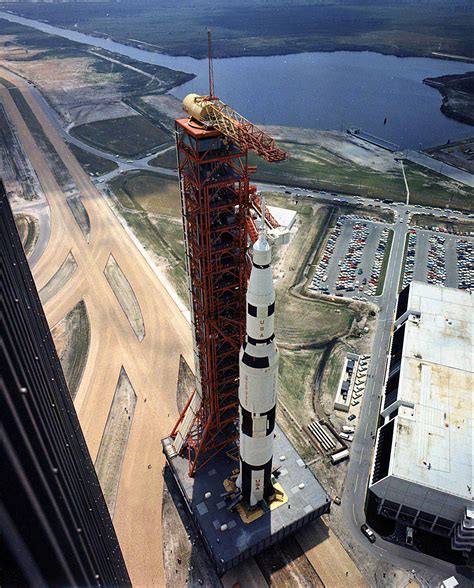 Spacex launch a success as dragon capsule separates from falcon 9 rocket. Saturn V 500F Facilities Integration Vehicle on the mobile ...