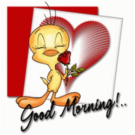 Good Morning Wednesday Tweety Bird Rose 