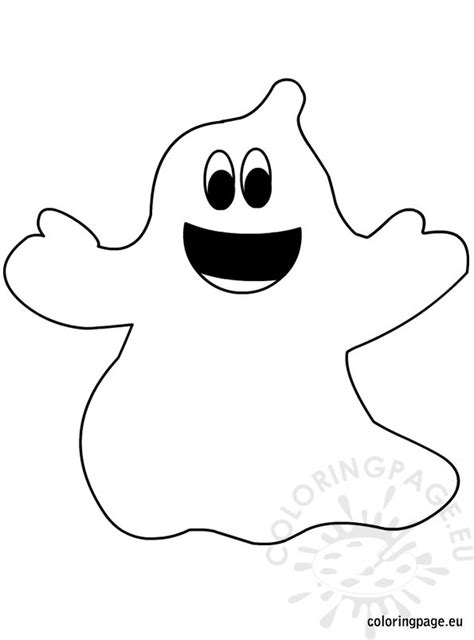 Halloween Ghost – Coloring Page
