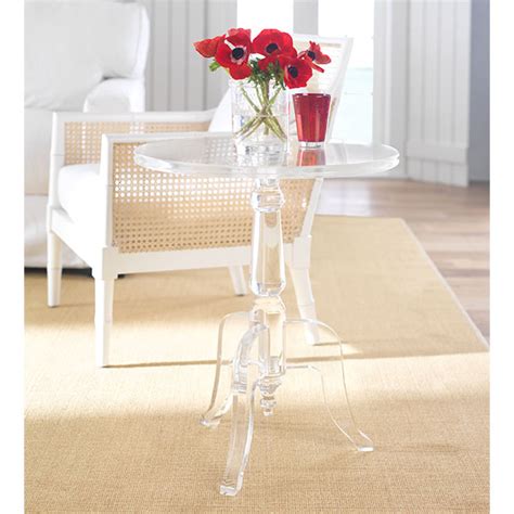 Horchow Acrylic Side Table Copycatchic