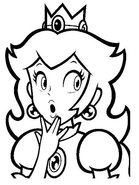 Imágenes de princesas para colorear en blanco y negro