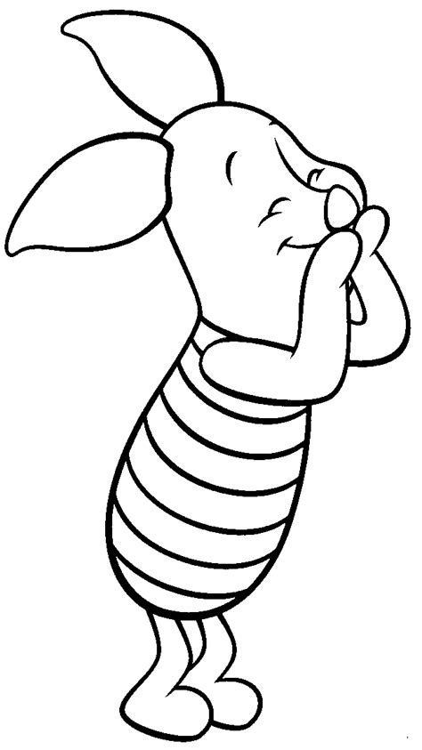 De 5 x 7 en 8.5x11 prints zijn gedrukt op glad mat archivering. Piglet kleurplaat | Winnie the pooh drawing, Cute little ...