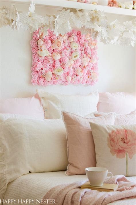 DIY Flower Wall Hanging For The Bedroom Happy Happy Nester