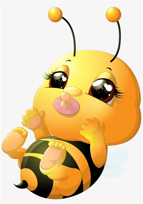 Bees Transparent Baby Cartoon Baby Bee Png Image Transparent Png