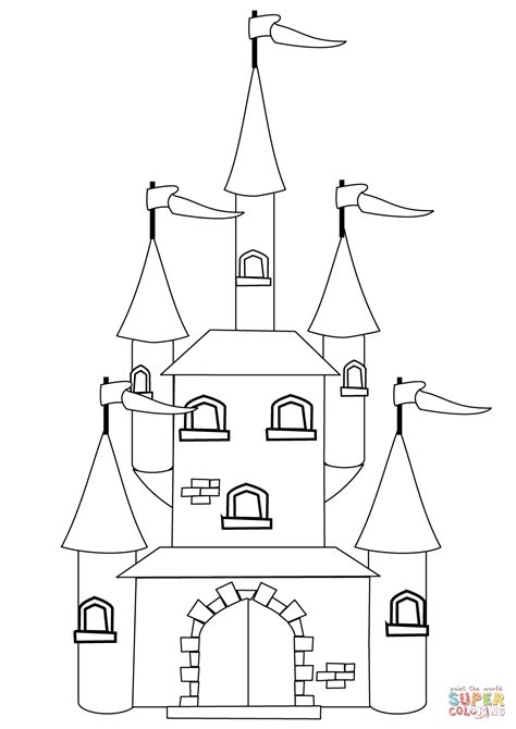 Https://tommynaija.com/coloring Page/fairytale Castle Coloring Pages