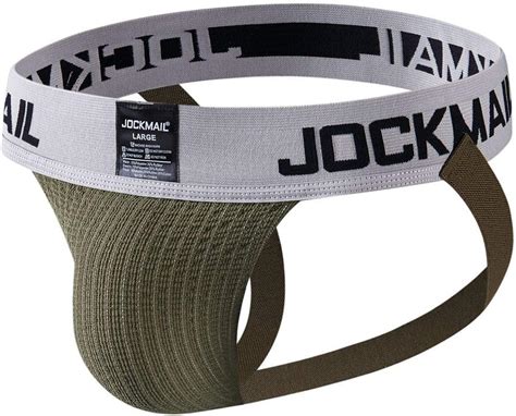 Jockmail Mens Jockstrap Athletic Supporter Underwear Gym Workout Strap Brief Men Thong Amazon
