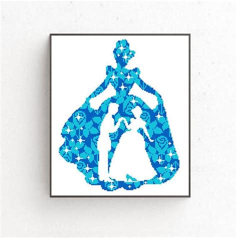Amazing and funny decor for your home. Disney Princess Modern Cross Stitch Pattern, Cinderella ...
