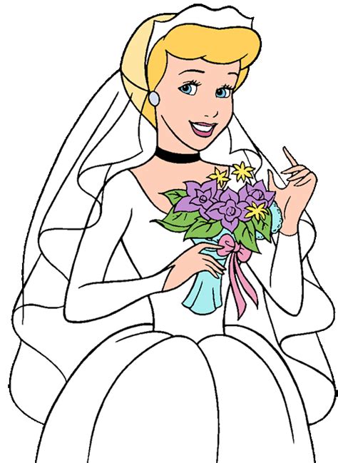 Cinderella The Beautiful Bride Cinderella Coloring Pages Wedding