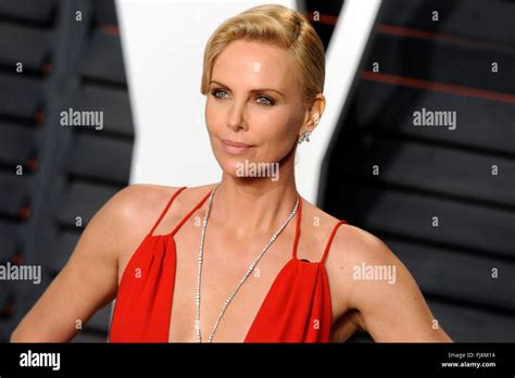Charlize Theron Attending The Vanity Fair Oscar Party Hosted By