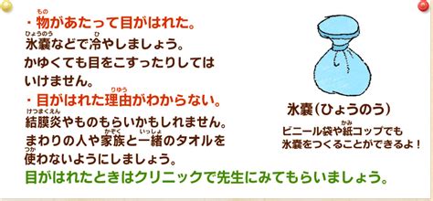 目がはれた｜こんなときどうする？｜こどもeyeランド