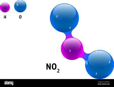 Chemistry Model Molecule Nitrogen Dioxide No2 Scientific Element