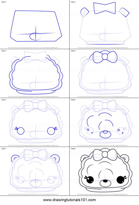 How To Draw B Razzy Shimmer It From Num Noms Printable Drawing Sheet By