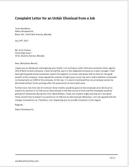 Response letters are letters written to provide answers or information requested in letters of inquiry. Complaint Letter for Illegal Parking | Word & Excel Templates