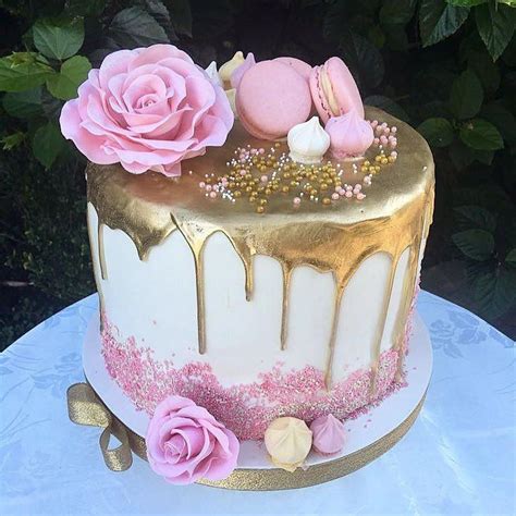 Retirement is an important time for any woman. Gold Drip Cake | 50th Birthday Cake #birthdaydripcakes in ...