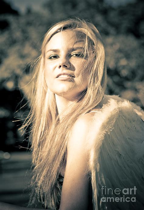 Strong Confident And Beautiful Female Angel Photograph By Jorgo Photography